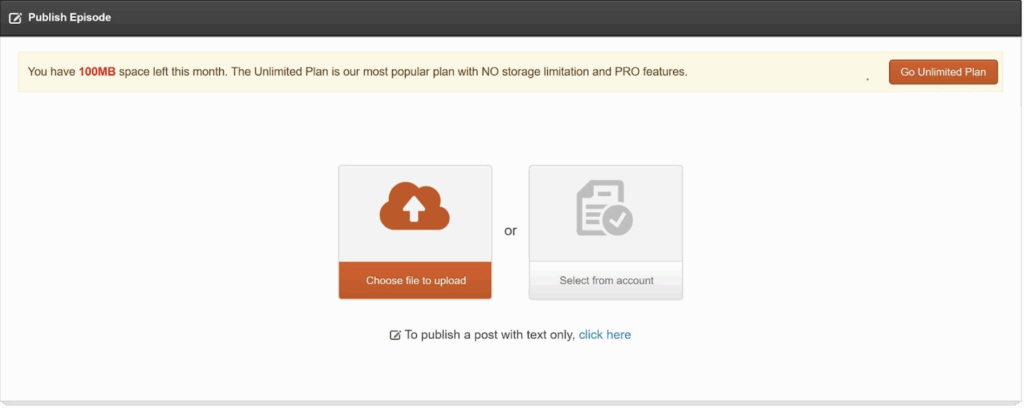 This is a screenshot of a page with an upload arrow.