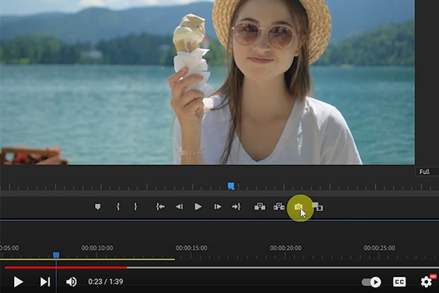 Screenshot of a YouTube video on Adobe Premiere