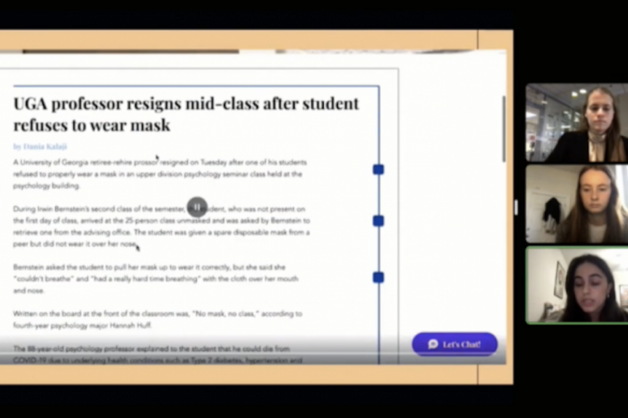 Screenshot of a YouTube video of a zoom meeting