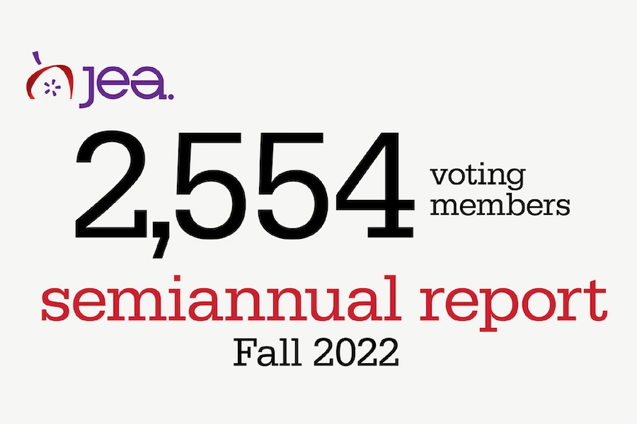 JEA 2,554 Voting Members Semiannual Report Fall 2022