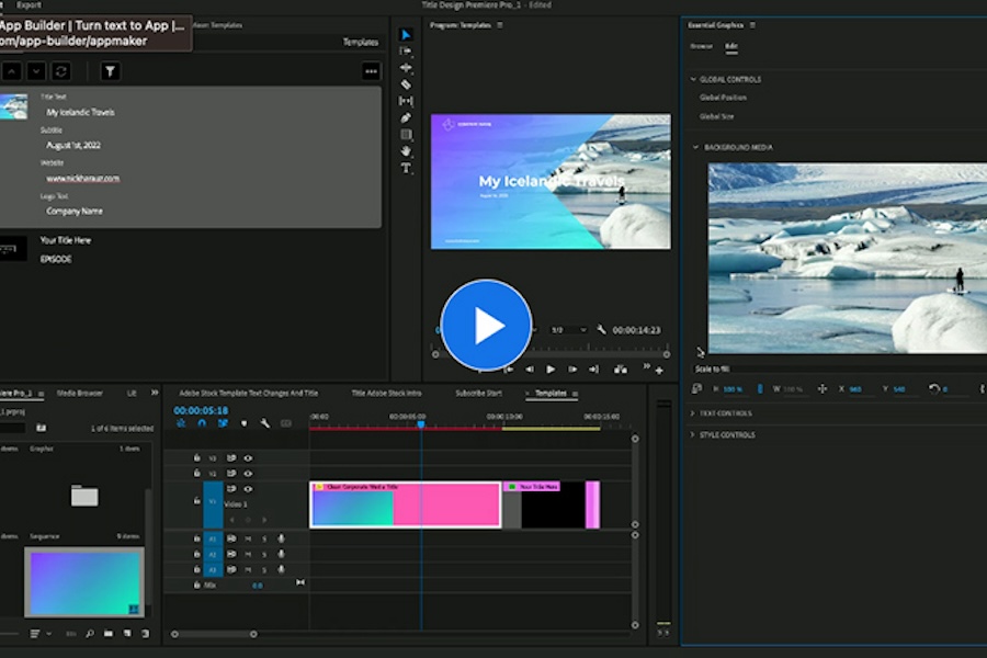 Screenshot of Adobe After Effects