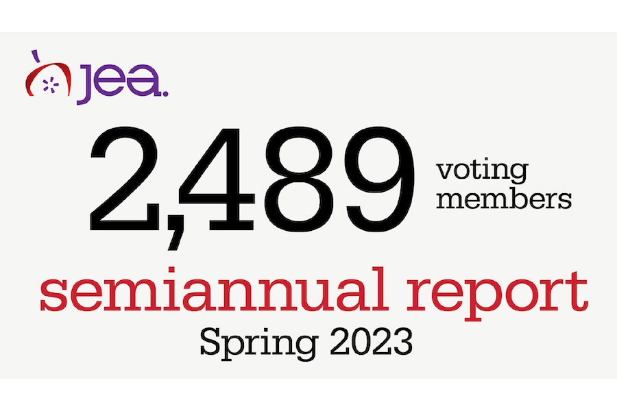 JEA, 2,489 Voting members Semiannual Report Spring 2023