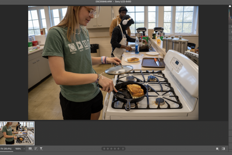 Screenshot of someone using Adobe Photoshop