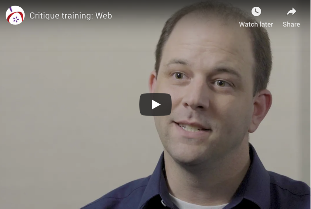 Thumbnail of a Critique training: Web video from JEA