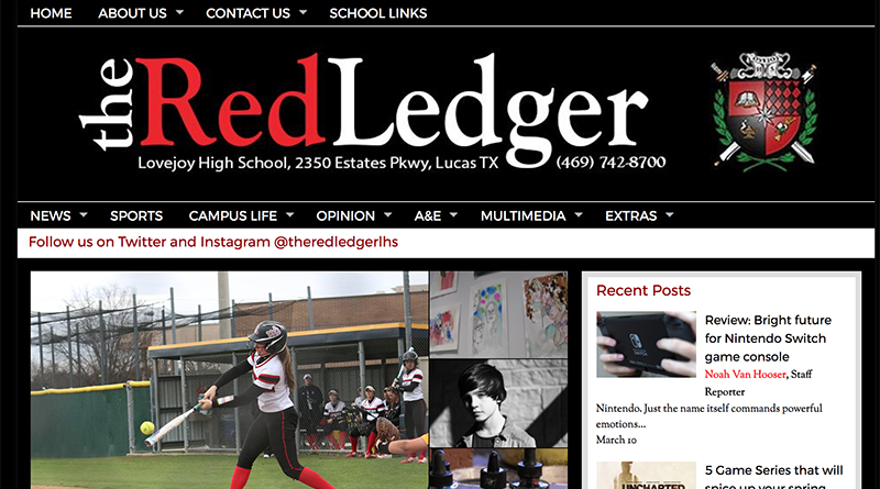 Screenshot from the Red Ledger website