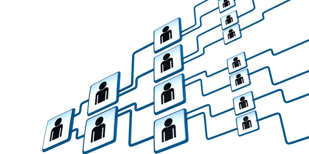 Graphic of a family tree with icons of people