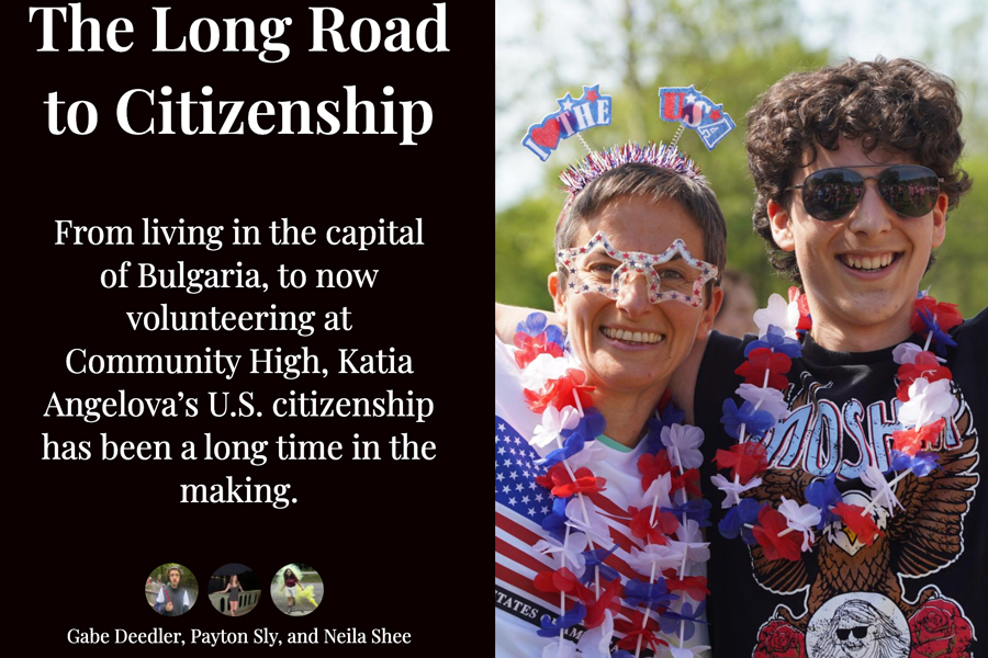 This is a header image from Knightlab. The picture is of a happy woman and boy in red white and blue smiling for the camera.