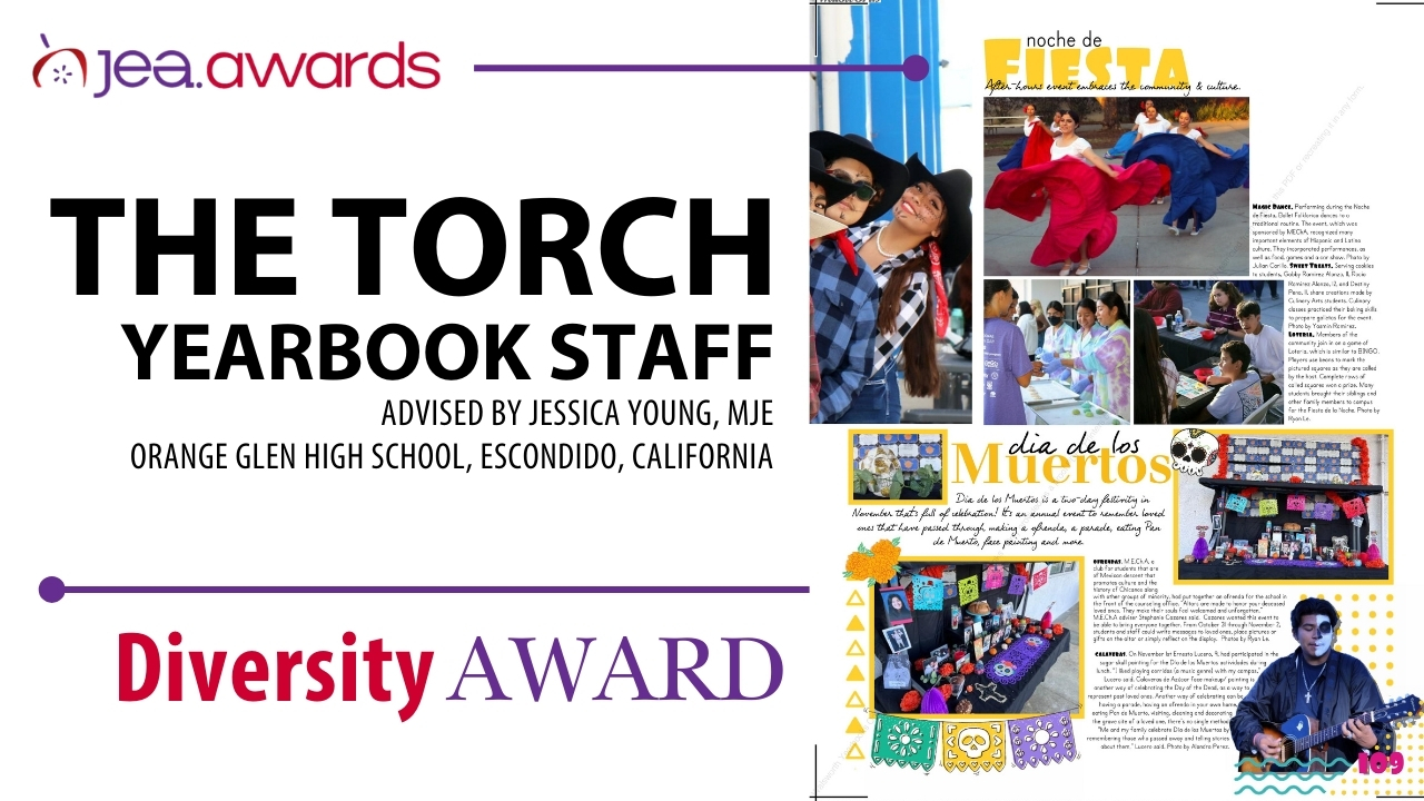 Diversity Award 2025 2025 Diversity Award winner, The Torch Yearbook staff.