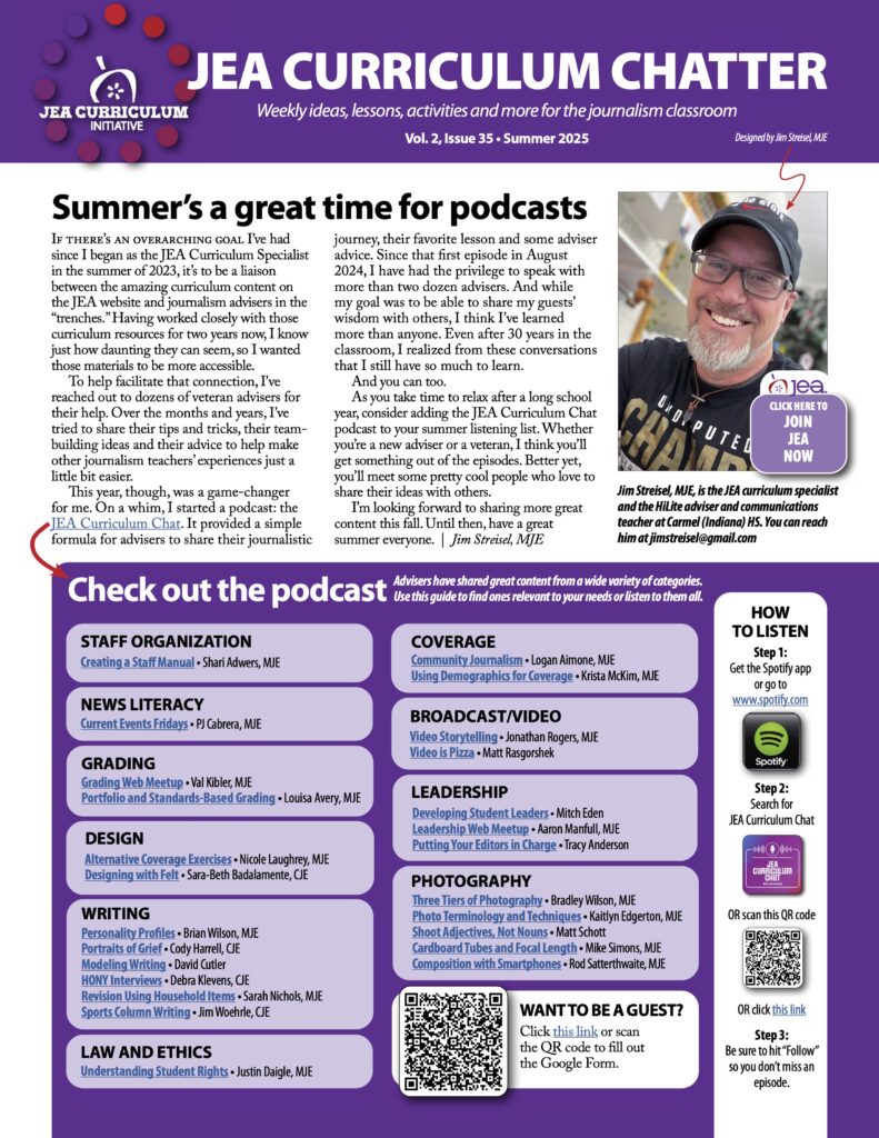 JEA Curriculum Newsletter Issue 02.35