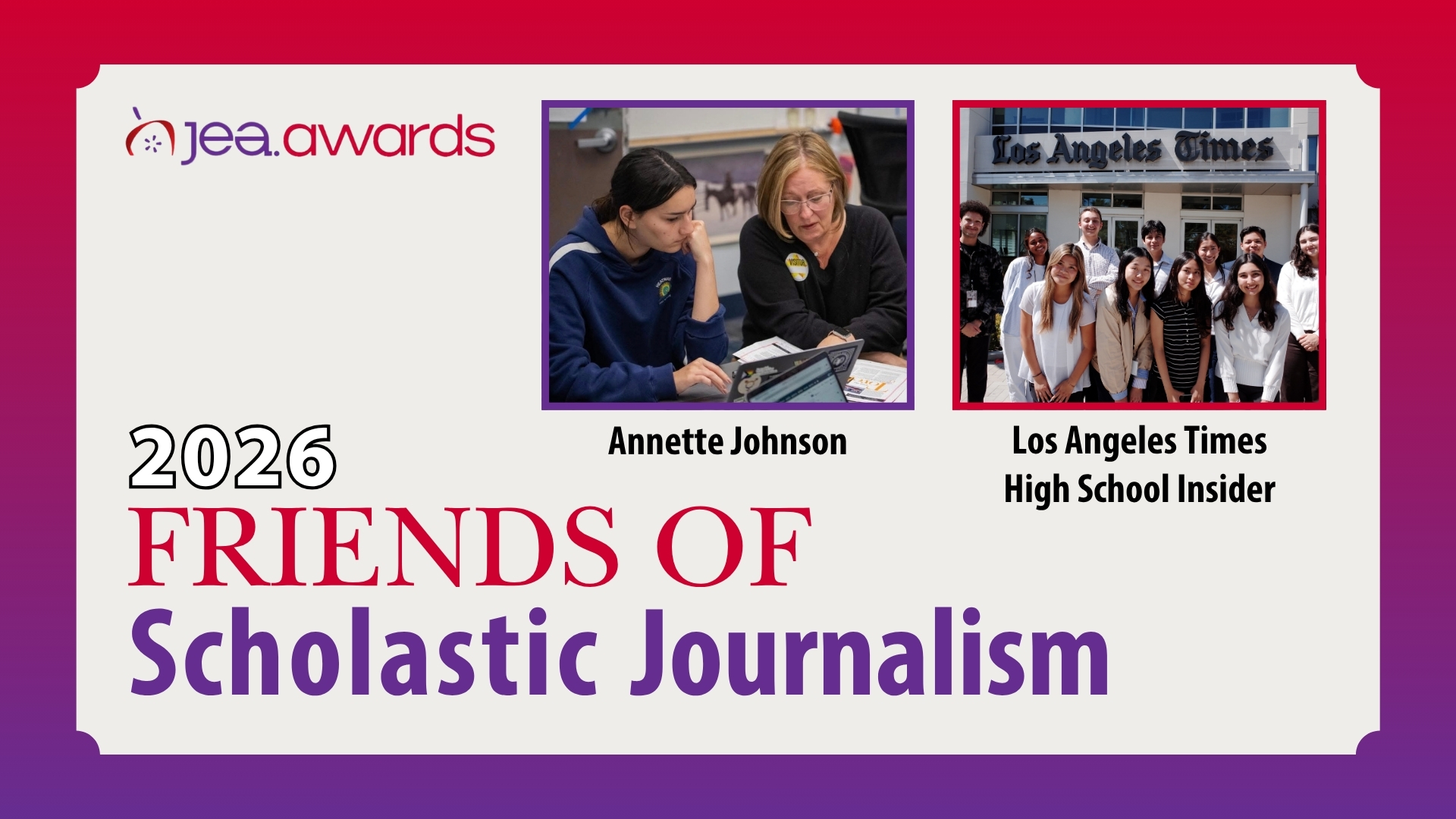 Friends of Scholastic Journalism 2026